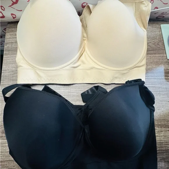 Black and Cream Women's Intimates Set,Bras! Set of 2! - Picture 1 of 8